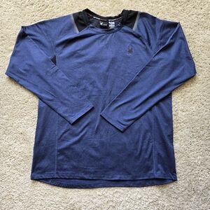 Spyder Active Prow B thermal top blue pullover mens M